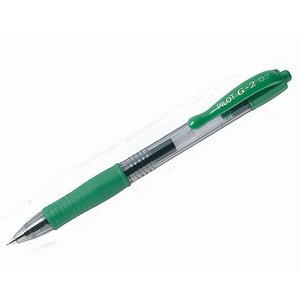 Comprar Bolígrafo tinta gel retráctil Pilot G-2  trazo 0,4mm verde