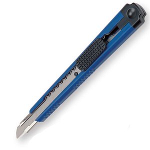 Comprar Cutter pequeño, azul, cuchilla 9 mm bloqueable