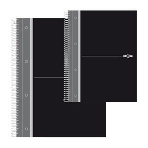 Comprar Cuaderno microperforado tapa dura Dequa 160h 70g cuadrícula 5x5 A4 negro gafito