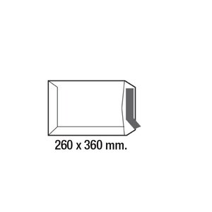 Comprar Caja 250 Bolsas folio prolongado 260X360mm kraft verjurado