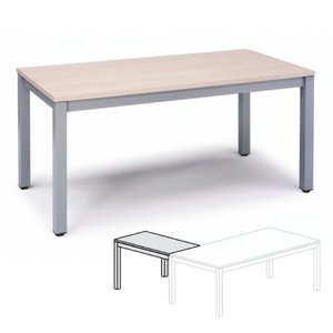 Comprar Ala mesa para serie Executive 100x60x72-77 cm aluminio/gris