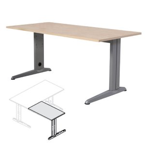 Comprar Ala mesa para serie Metal 100x60cm. aluminio/haya