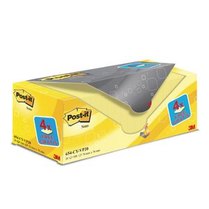 Comprar Pack 16 bocs notas Post-it® 76x76 mm 16 + 4 gratis amarillo