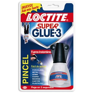 Comprar Tubo pegamento Loctite super glue 3 con Pincel 5gr