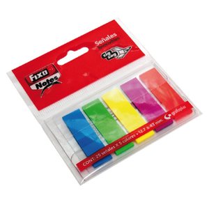 Comprar Blister 5 marcadores Fixo notes zig-zag removibles 13x43mm 25h x 5 colores surtidos neón