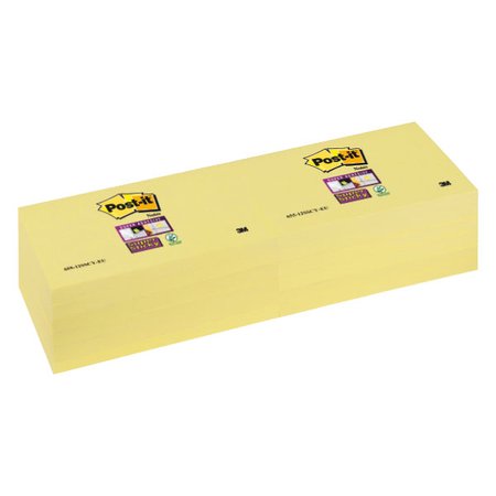 Comprar Pack 12 blocs notas Post-it super sticky 47,6x47,6mm amarillo